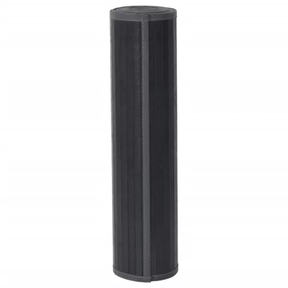 négyszögletű szürke bambusz szőnyeg 60 x 400 cm