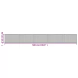 négyszögletű sötétbarna bambusz szőnyeg 60 x 500 cm