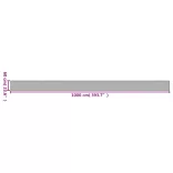 négyszögletű sötétbarna bambusz szőnyeg 60 x 1000 cm