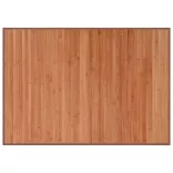 négyszögletű barna bambusz szőnyeg 70 x 100 cm