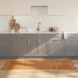 négyszögletű természetes bambusz szőnyeg 70 x 200 cm