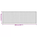 négyszögletű természetes bambusz szőnyeg 70 x 200 cm