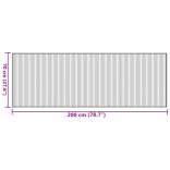 négyszögletű világos természetes bambusz szőnyeg 70 x 200 cm