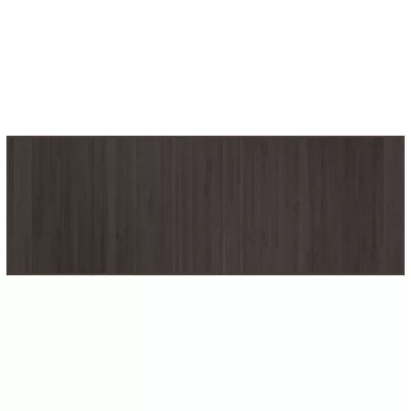 négyszögletű sötétbarna bambusz szőnyeg 70 x 200 cm