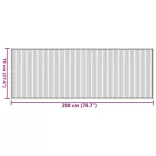 négyszögletű sötétbarna bambusz szőnyeg 70 x 200 cm