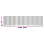 négyszögletű barna bambusz szőnyeg 70 x 300 cm