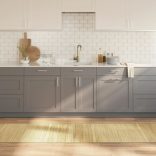 négyszögletű világos természetes bambusz szőnyeg 70 x 300 cm