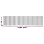 négyszögletű világos természetes bambusz szőnyeg 70 x 300 cm