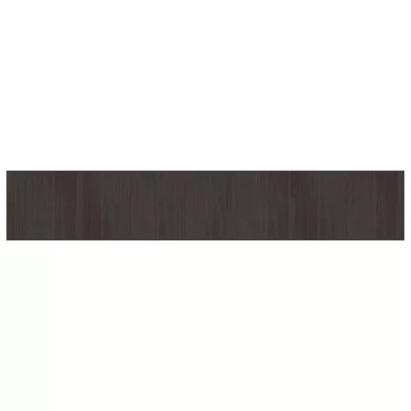 négyszögletű sötétbarna bambusz szőnyeg 70 x 400 cm