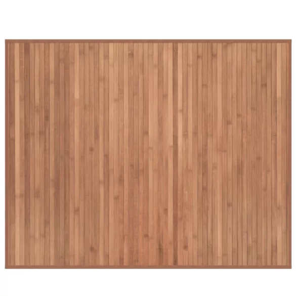 négyszögletű természetes bambusz szőnyeg 80 x 100 cm