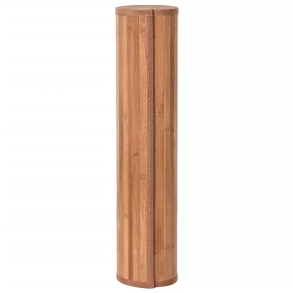 négyszögletű természetes bambusz szőnyeg 80 x 100 cm