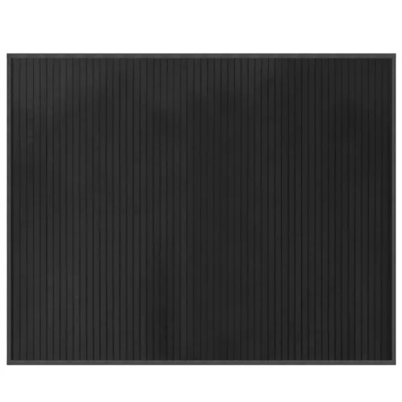 négyszögletű szürke bambusz szőnyeg 80 x 100 cm