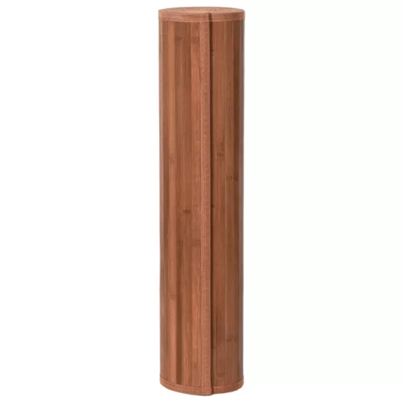 négyszögletű barna bambusz szőnyeg 80 x 200 cm