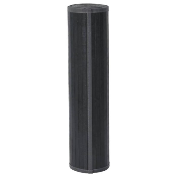 négyszögletű szürke bambusz szőnyeg 80 x 200 cm