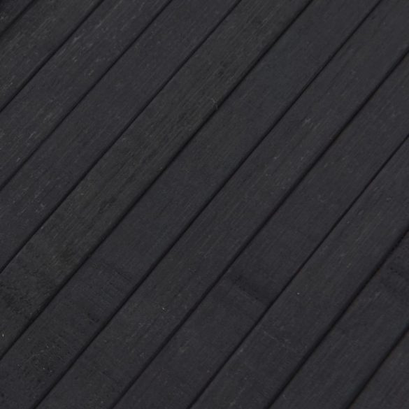 négyszögletű szürke bambusz szőnyeg 80 x 200 cm