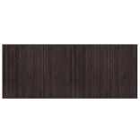 négyszögletű sötétbarna bambusz szőnyeg 80 x 200 cm