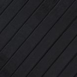 négyszögletű fekete bambusz szőnyeg 80 x 300 cm