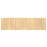 négyszögletű világos természetes bambusz szőnyeg 80 x 300 cm