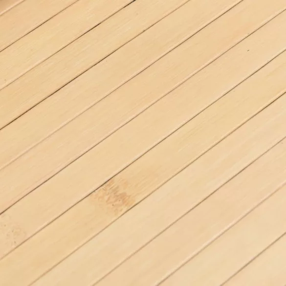 négyszögletű világos természetes bambusz szőnyeg 80 x 300 cm