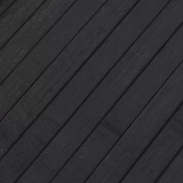 négyszögletű szürke bambusz szőnyeg 80 x 300 cm