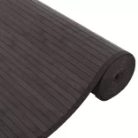 négyszögletű sötétbarna bambusz szőnyeg 80 x 300 cm