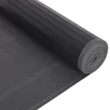 négyszögletű fekete bambusz szőnyeg 80 x 500 cm