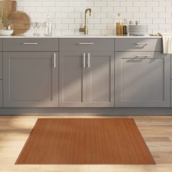 barna bambusz négyzet alakú szőnyeg 100 x 100 cm