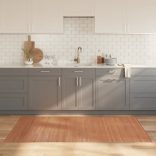 négyszögletű természetes bambusz szőnyeg 100 x 200 cm