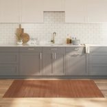 négyszögletű barna bambusz szőnyeg 100 x 200 cm