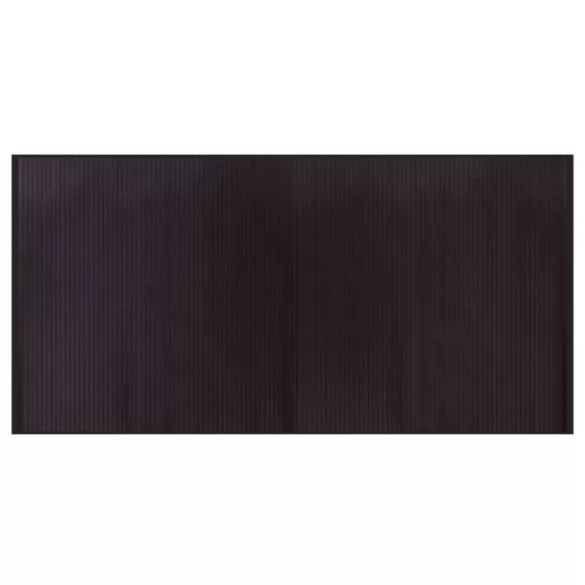 négyszögletű sötétbarna bambusz szőnyeg 100 x 200 cm