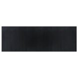 négyszögletű fekete bambusz szőnyeg 100 x 300 cm