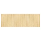 négyszögletű világos természetes bambusz szőnyeg 100 x 300 cm