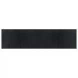 négyszögletű fekete bambusz szőnyeg 100 x 400 cm