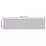 négyszögletű természetes bambusz szőnyeg 100 x 400 cm