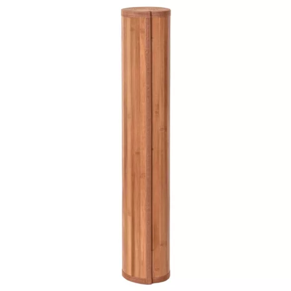négyszögletű barna bambusz szőnyeg 100 x 400 cm