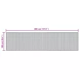 négyszögletű világos természetes bambusz szőnyeg 100 x 400 cm