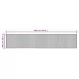 négyszögletű sötétbarna bambusz szőnyeg 100 x 500 cm