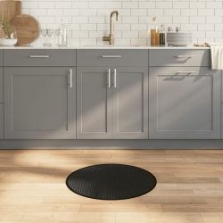 kerek fekete bambusz szőnyeg 60 cm