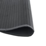 kerek szürke bambusz szőnyeg 60 cm