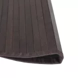 kerek sötétbarna bambusz szőnyeg 60 cm