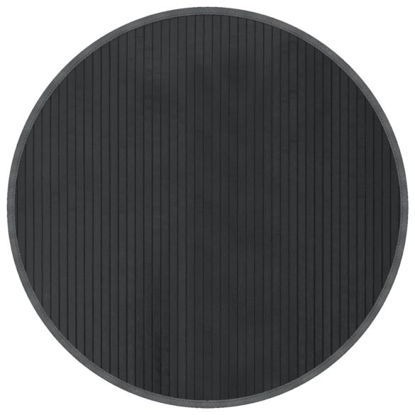 kerek szürke bambusz szőnyeg 80 cm