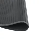 kerek szürke bambusz szőnyeg 80 cm