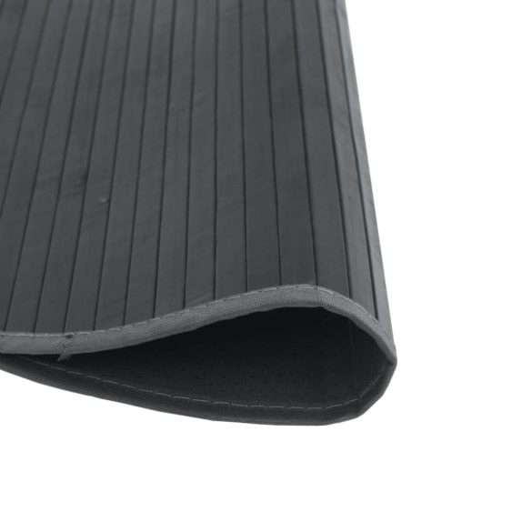 kerek szürke bambusz szőnyeg 80 cm