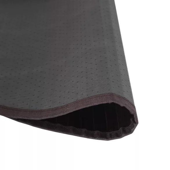 kerek sötétbarna bambusz szőnyeg 80 cm