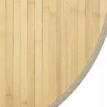 kerek világos természetes bambusz szőnyeg 100 cm