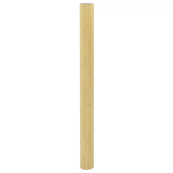 világos természetes bambusz térelválasztó szélessége 600 cm magassága 165 cm