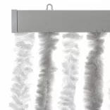 világosszürke és fehér zsenília rovarfüggöny 100x220 cm