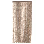 bézs és sötétbarna zsenília rovarfüggöny 100x220 cm