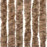 bézs és sötétbarna zsenília rovarfüggöny 100x220 cm