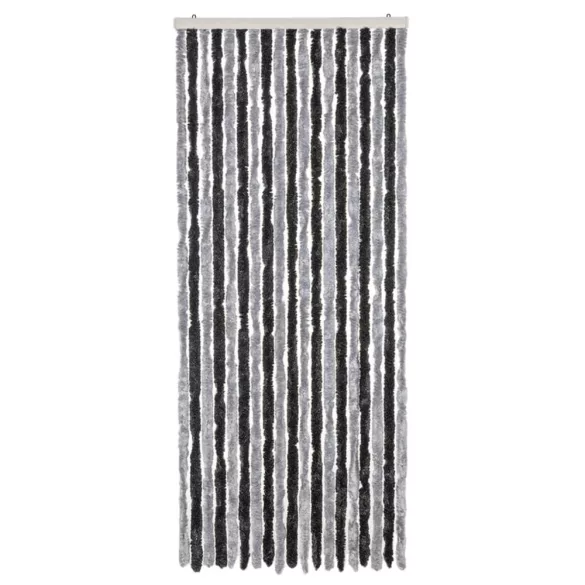 zöld és fekete zsenília rovarfüggöny 56 x 200 cm